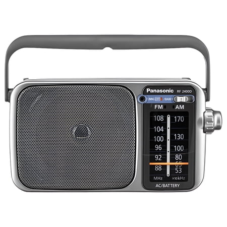 Panasonic RF-2400D AM / FM Radio, Silver
