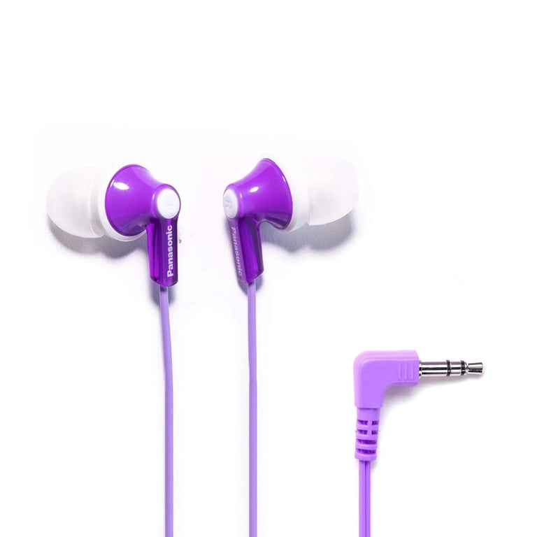 Panasonic ErgoFit Earphones, Neodymium Drivers, RP-HJE120 (Purple