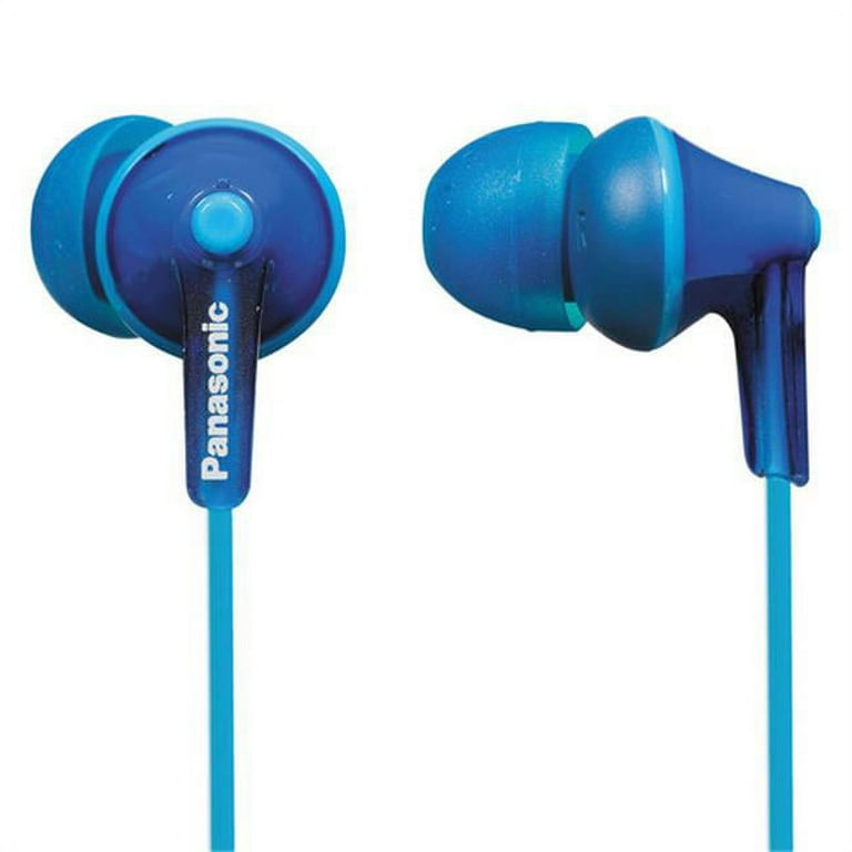 Panasonic RP-HJE125-A ErgoFit In-Ear Earbud Headphones, Blue