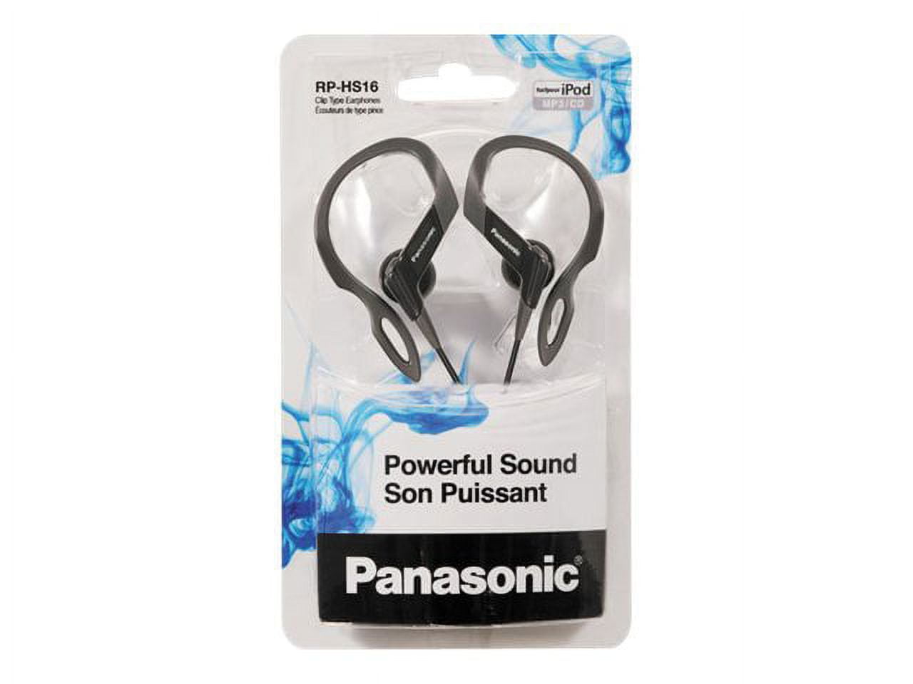 PANASONIC RP-HS16-K HS16 Ear-Clip Headphones (Black)