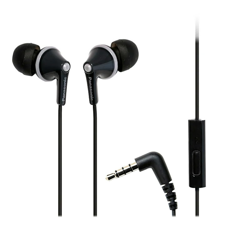 Panasonic ErgoFit Earbud Headphones with Microphone and Neodymium