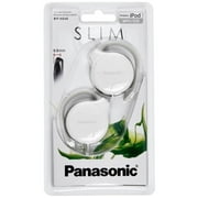 Panasonic RPHS46EW White Slim Clip Wired On-Ear Headphones Powerful Sound with Ultra-Slim Housing