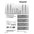 thumbnail image 1 of Panasonic SA-HT880W Home Theater System Owners Instruction Manual REPRINT, 1 of 1