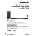 thumbnail image 1 of Panasonic SC-HTB520 Home Theater System Owners Instruction Manual REPRINT, 1 of 1