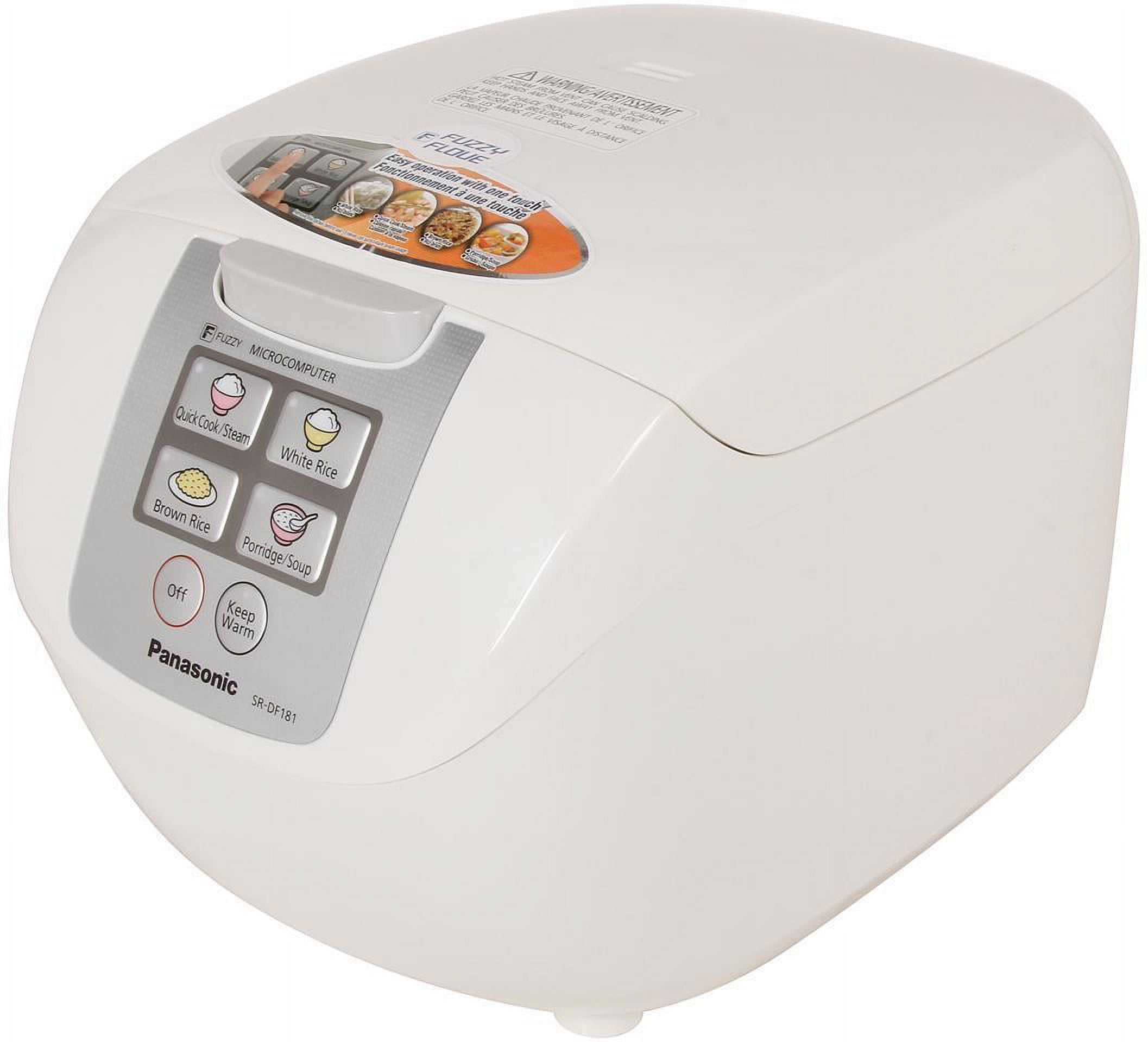 Panasonic SRDF181 White 10Cup Fuzzy Logic Rice Cooker