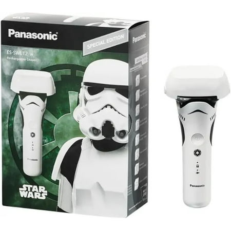 Panasonic - Star Wars Stormtrooper Wet/Dry Electric Shaver with 3-Blade Cutting System and Beard Sensor - white/black