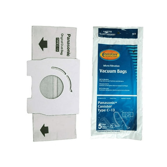 Panasonic Style C13 C-13 Micro Allergen Vacuum Bags AMC-S5EP MC-3900 Vac 818 [10 Bags]