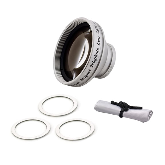 Panasonic TA-2 (HM-TA2) 2.0x Telephoto (Magnetic Lens) + Cronies Micro-Fiber Cleaning Cloth