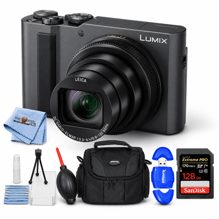 Panasonic TZ300/ZS300 Digital Camera (Silver) - 7PC Accessory Bundle