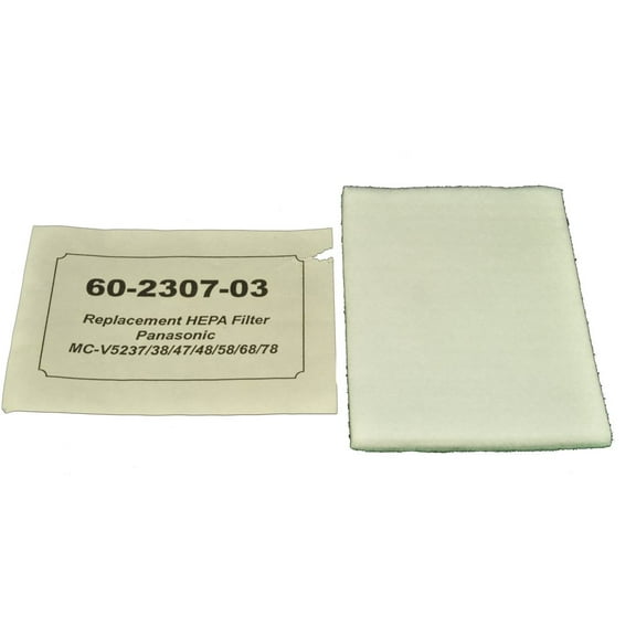 Panasonic Upright Vacuum Cleaner Filter Fits: MC-V5237, 38, 47, 48, 58, 68, 78