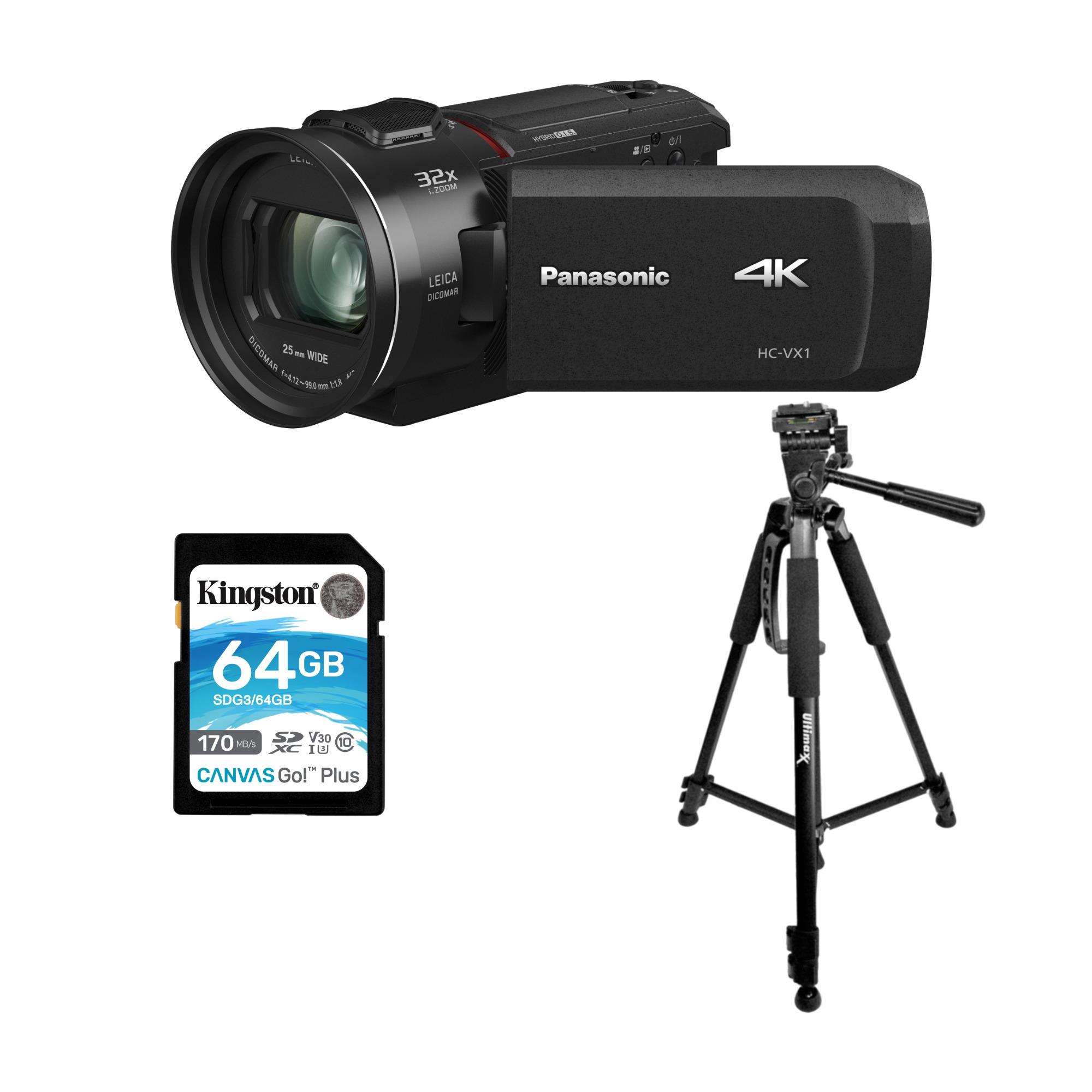 PANASONIC HC-V800 HD Camcorder, 24x LEICA DICOMAR Lens, 1/2.5 Inch BSI ...
