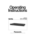 thumbnail image 1 of Instruction Manual ONLY for Panasonic WX-RP900 Distributer Owners Instruction Manual REPRINT, 1 of 1