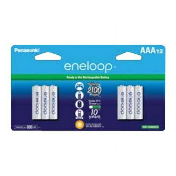 Panasonic eneloop BK-4MCCA12BA - Battery 12 x AAA - NiMH - ( rechargeable ) - 800 mAh