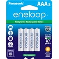 thumbnail image 1 of Panasonic eneloop BK-4MCCA8BA Pre-Charged AAA Rechargeable Batteries, 8 Count - 2 Pack, 1 of 3