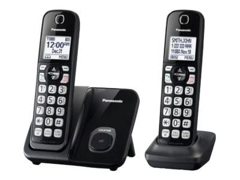 Panasonic kxtgd512b blk dect+ 2-handset/exp