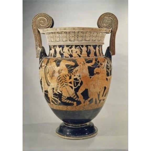 Panatenaic Amphora - Vase Greek Art Museo Archeologica Naples Italy Poster Print - 18 x 24