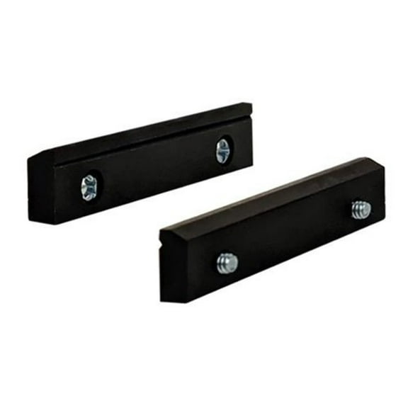 Panavise Repl Grooved Jaws,Bench Vise,Nylon,Black 344