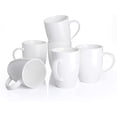 thumbnail image 1 of Panbado, 6-Piece Porcelain Mug Coffee Cup Dinnerware Set, Ivory White Dinner Set, 13 oz/370ml, 1 of 8