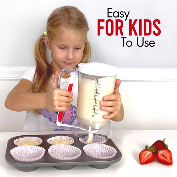 Pancake Batter Dispenser 4 cup Capacity andBPA Free Plastic