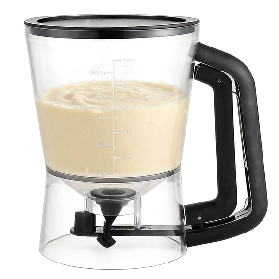 Pancake Batter Dispenser - Batter Dispenser with Squeeze Handle for Perfect Pancakes, Cupcake, Waffle, Muffin Mix, Cake & Crepe - Baking Tool