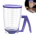 thumbnail image 1 of Pancake Batter Dispenser Bottle, Handle for Controlled Pour, Measurement Markings for Pancakes, Waffles, Brownies, Cup Cakes, Muffins & Crepes, Rinse-Wash Kitchen Tool, 1 of 10
