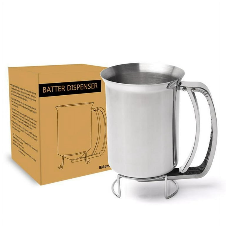 https://i5.walmartimages.com/seo/Pancake-Batter-Dispenser-Gourmet-Stainless-Steel-Pourer-Perfect-for-Baking-Cupcakes-Waffles-Cakes-and-Muffins-No-Drip-Dispenser_a63b2c6c-f194-4319-b290-ab4da6e9c28f.8f3870e65d20014a42ec4e54d3b59fea.jpeg?odnHeight=768&odnWidth=768&odnBg=FFFFFF