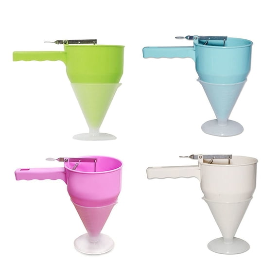 Pancake Batter Dispenser Plunger Funnel With Cake Dispenser Small Octopus Ball A YIWEI