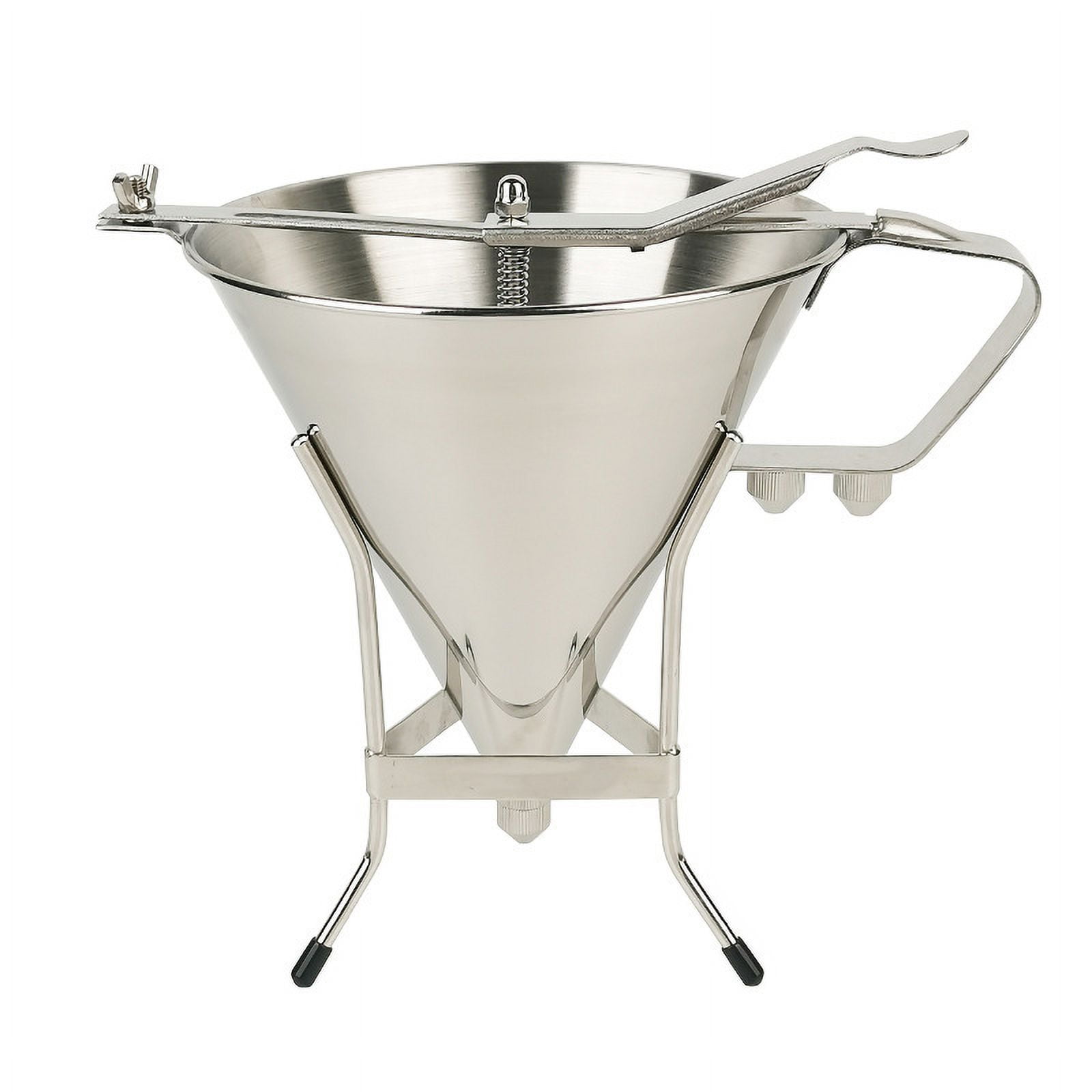 Pancake Batter Dispenser Small Funnel with Stand Stainless Steel Funnel