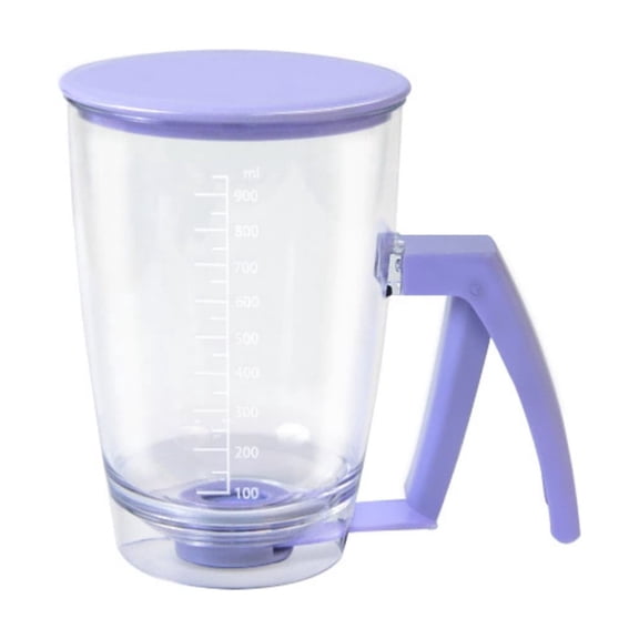 Pancake Batter Dispenser with Squeeze Handle – Evenly Dispense Batter for Pancakes, Waffles, Brownie, Cupcakes, Muffins & Crepes – Baking Tool with Measurement Scale for Breakfast, Easy Clean