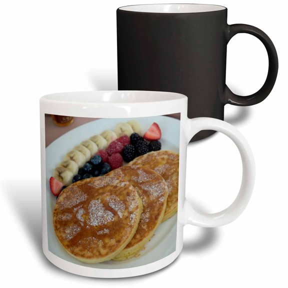 3drose, Pancake Breakfast., 11oz Magic Transforming Mug