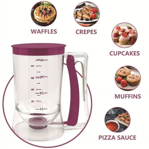 Pancake Cupcake Batter Dispenser Suitable for Cooking Any Baked Goods