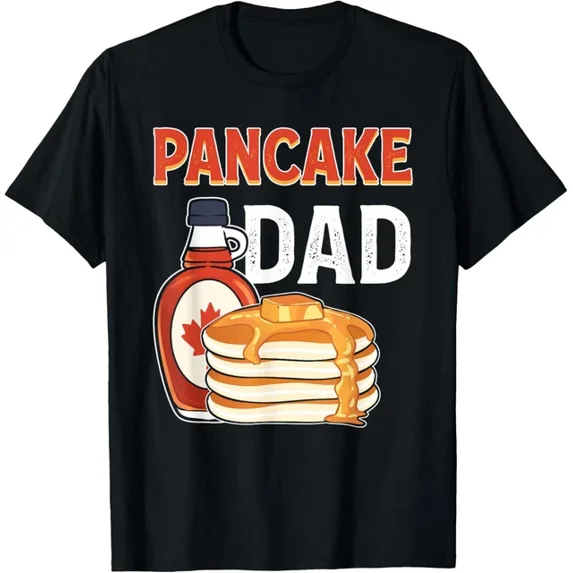Pancake Dad Flapjack Waffle Maple Syrup Pancake Maker T-Shirt Unisex S-5XL Hot Trending Shirt, Vintage Birthday Gift