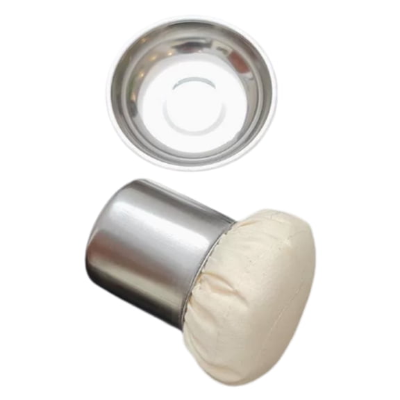 Pancake Grease Spreading Brush, Cooking Oil Brush Oil Applicator Pancake Pan Oil Grease Wiper Basting Applicator Crepe Batter Distribution for Crepes Griddles and Fried Eggs, 1Pc(Silver,4.7x3")