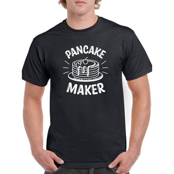 Pancake Maker T-Shirt Men -Smartprints Designs, Male Small