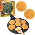thumbnail image 1 of Pancake Wow! Kitty Friends Mini Pancake Pan - Make 7 Unique Flapjack Cat Designs, Nonstick Pan Cake Maker Griddle for Breakfast Animal Kitten Fun & Easy Cleanup, 1 of 6