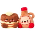 thumbnail image 1 of SnugArooz: Pancake & Syrup - 2 Pack Plush Dog Toys, Food-Themed Characters, Squeak-Crinkle, Pet Multi-Sensory Play, Soft Companions, Cuddle-Fetch-Chew, 1 of 11