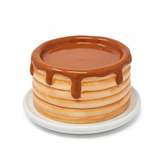 Pancakes Candle Holder, Pancake Stack 3-Wick Large Candle Holder, Cute Pancake Syrup Design