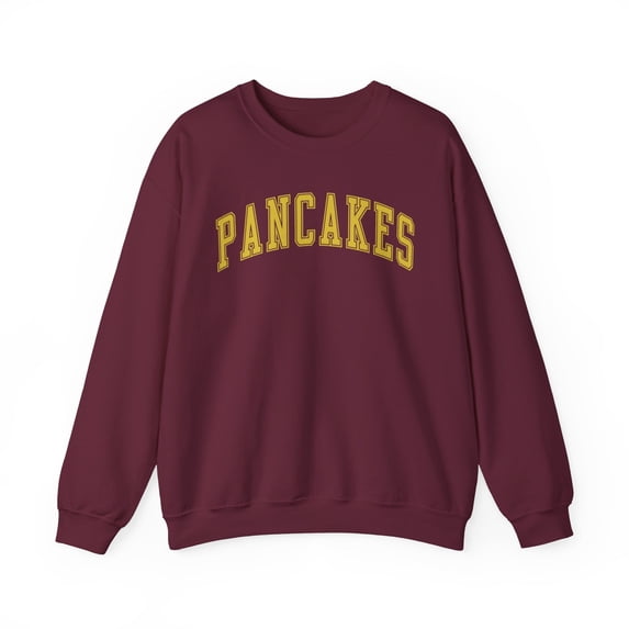 Pancakes Sweatshirt Gifts Crew Neck Shirt Long Sleeve Unisex