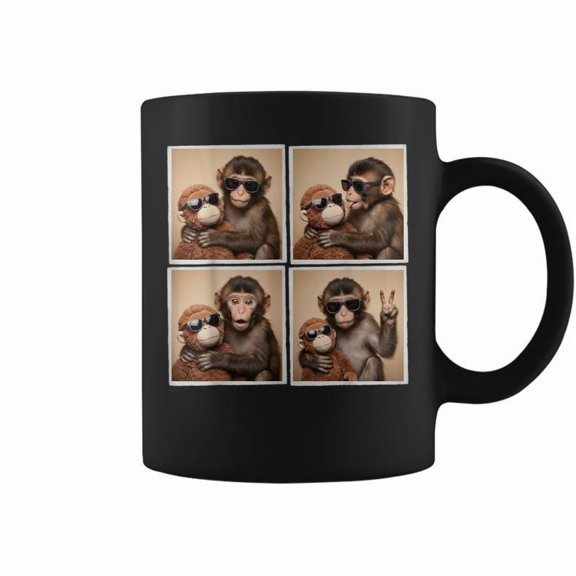 Panchi Kun Viral Video Meme Baby Monkey Punch Photobooth Coffee Mugs