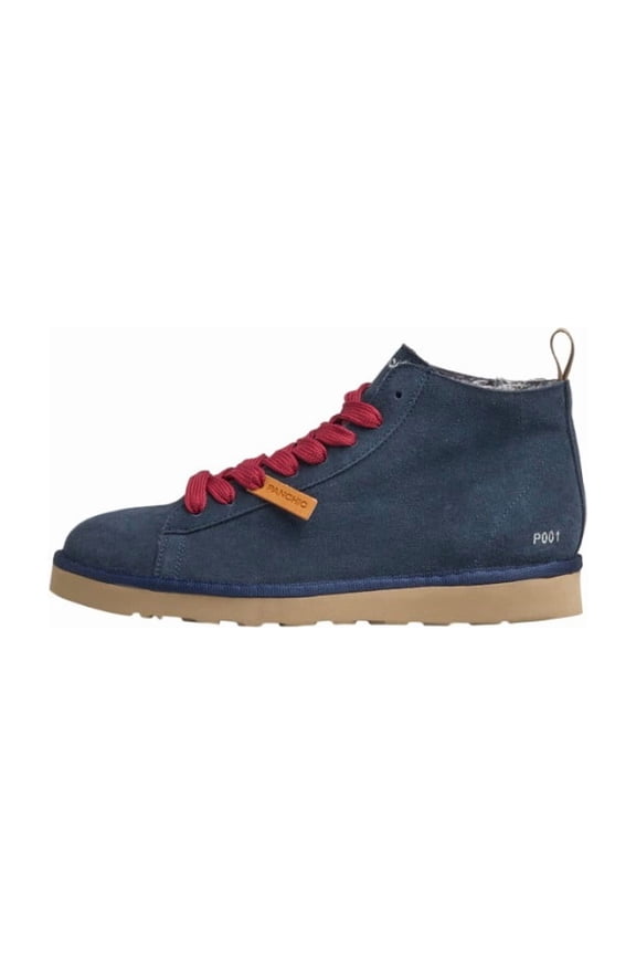 Men's Blue Suede Shoes With Red Laces Green (Men's)