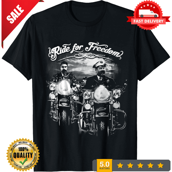 Pancho VILLA AND EMILIANO ZAPATA MOTORCYCLE RIDE FOR FREEDOM T-SHIRT, NEW INSTOCK-TH77816