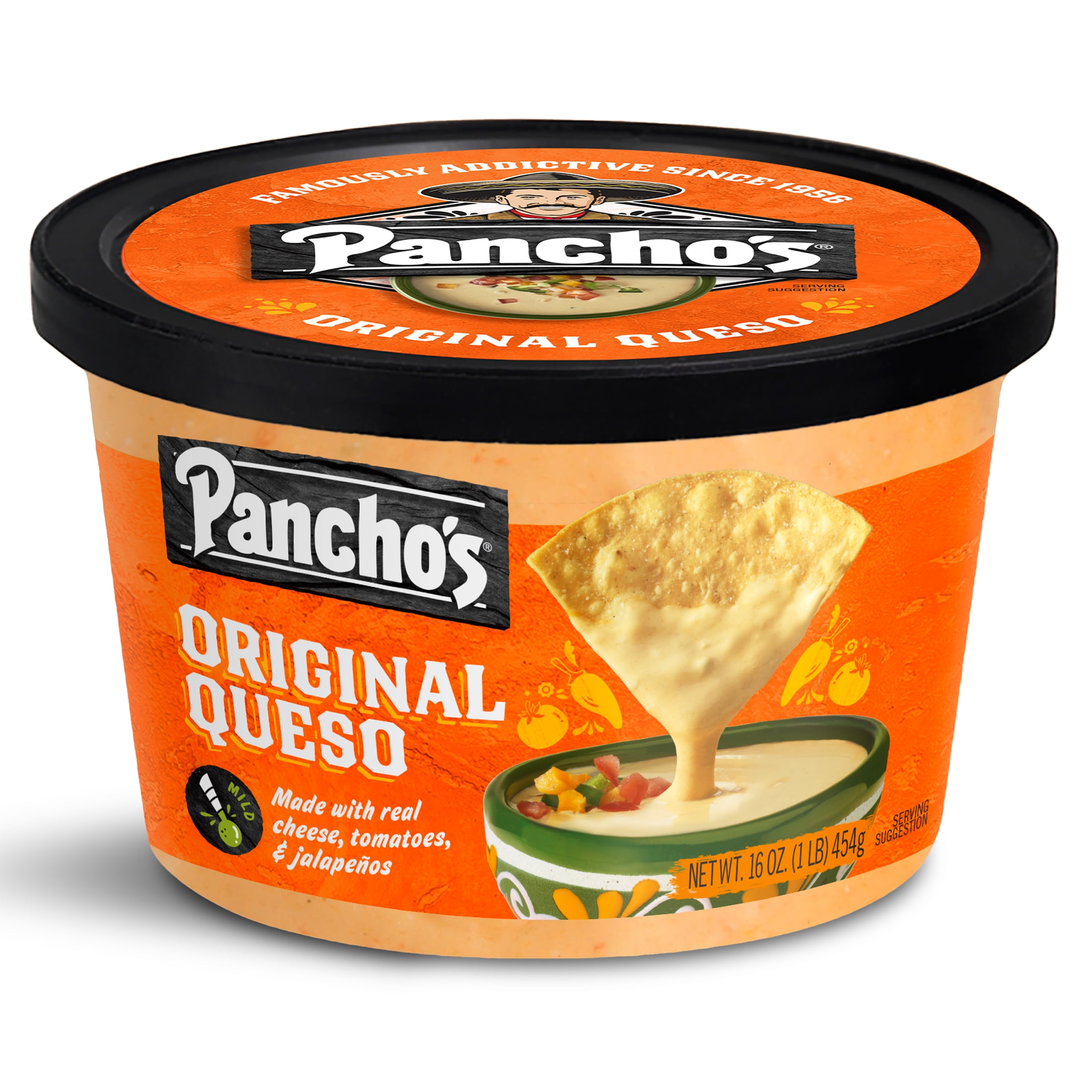 Pancho's Original Queso Cheese Dip, 16 oz Tub