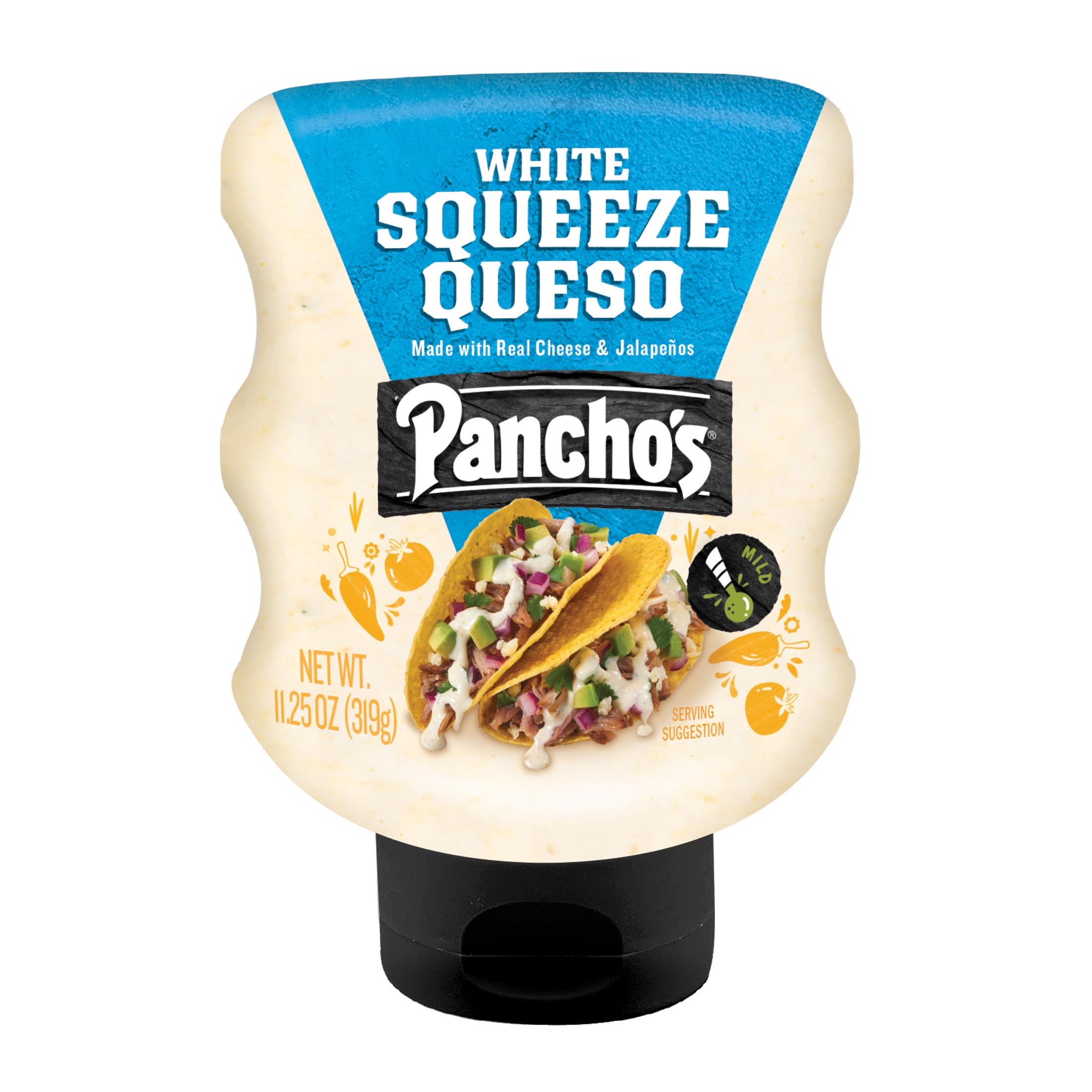 Pancho's White Squeeze Queso, 11.25 oz Bottle
