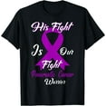 thumbnail image 1 of Pancreatic Cancer Awareness Warrior Purple Ribbon Support T-Shirt, 1 of 3