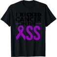 thumbnail image 1 of Pancreatic Cancer Survivor Gift Men Women Purple Awareness T-Shirt Black 2X-Large, 1 of 5