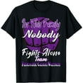 thumbnail image 1 of Pancreatic Cancer Warrior Fighter Support Family Purple T-Shirt, 1 of 3