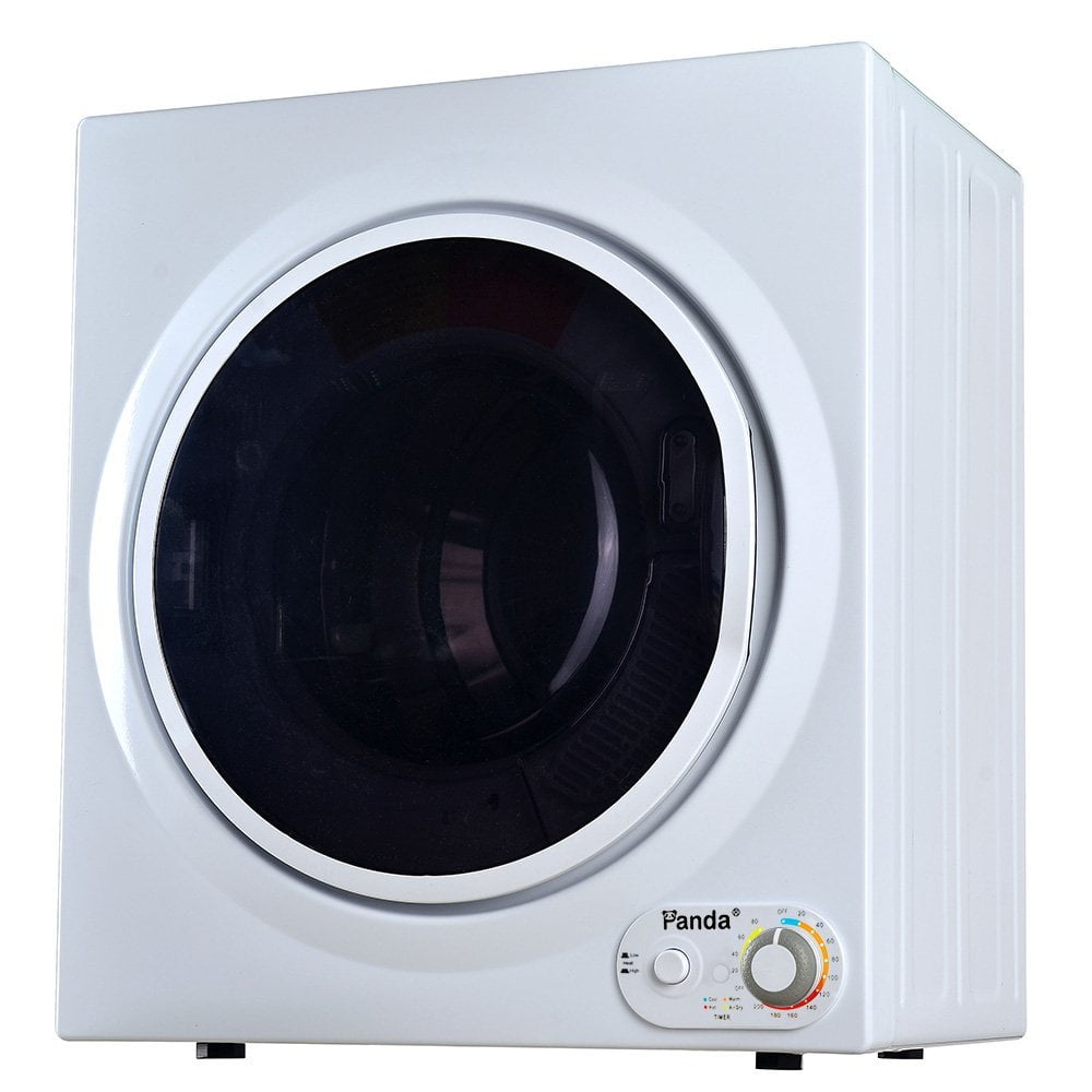 Panda 3.5 cu.ft White Compact Portable Electric Laundry Dryer PAN875W, 13  lbs Capacity, 120-Volt Sensor Dryer 