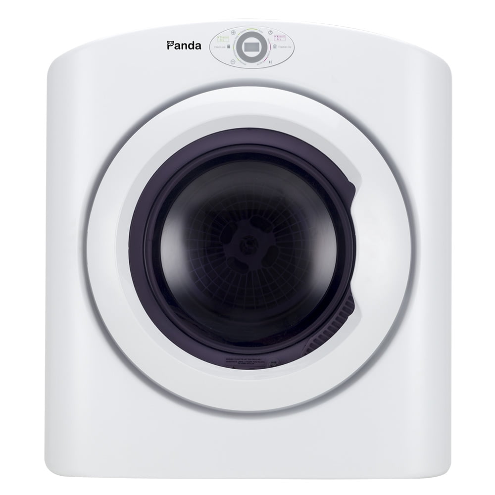 Panda 3.5 cu.ft White Compact Portable Electric Laundry Dryer PAN875W, 13  lbs Capacity, 120-Volt Sensor Dryer