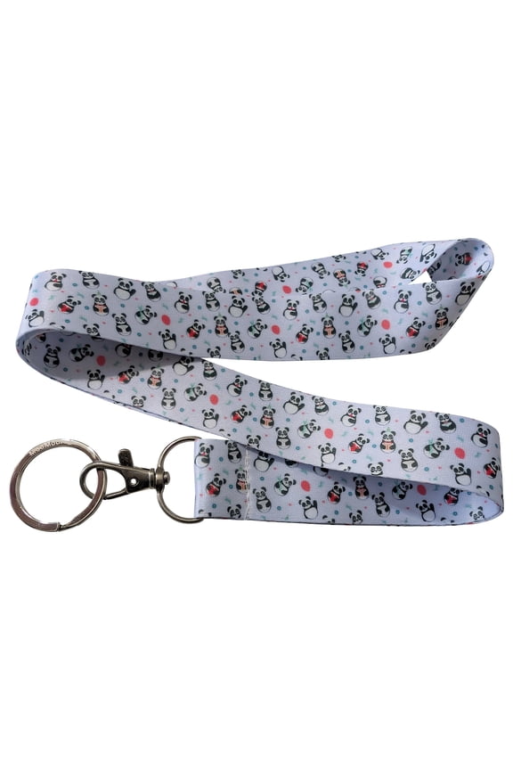 Panda All Over Print Keychain Lanyard