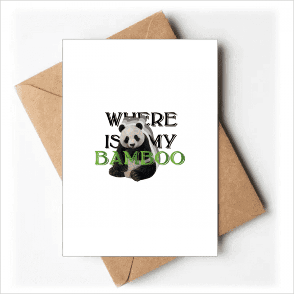 Panda Animal Food Art Deco Fashion Greeting Cards You are Invited Invitations